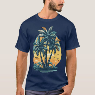 Palm tree Tropical state of mind T-Shirt