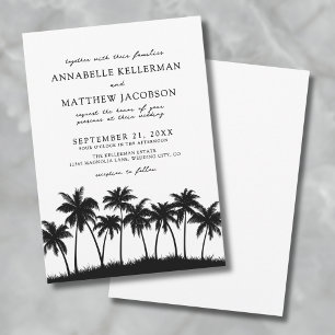 Palm Tree Tropical Wedding Invitation