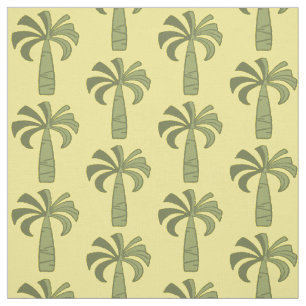 Palm Tree Vintage Hawaiian Tropical Outdoor Fabric