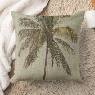 Palm Tree Vintage Tropical Home Decor Cushion