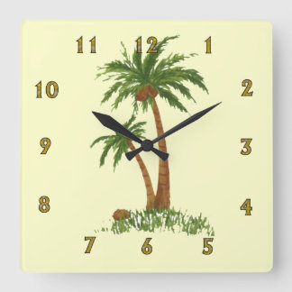 Palm Tree Wall Clock
