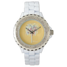 Palm Tree Watch- Yellow
