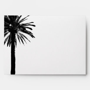 Palm tree wedding envelopes