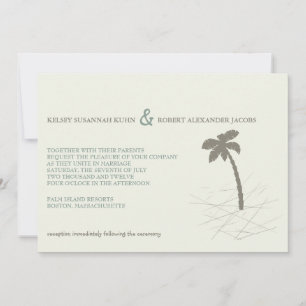 Palm tree -wedding invitation