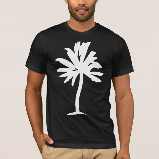 Palm Tree - White T-Shirt (Front)