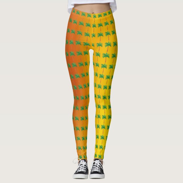 Palm Tree Women's Leggings (Front)