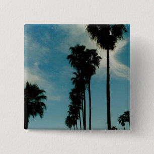 Palm Trees 15 Cm Square Badge