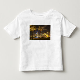 Palm Trees and CBD at Night, Sydney, New South Toddler T-Shirt