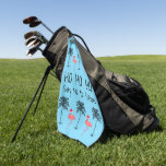 Palm Trees and Flamingos Funny Beach Christmas Golf Towel<br><div class="desc">Tropical Palm Trees Funny Beach Christmas Saying golf towel with the words Ho ho ho say no to snow. Funny beach theme Christmas design with cute pink flamingos wearing Santa hats as they stroll along the coast under coconut palm trees. This funny golf accessory will be a hit on golf...</div>