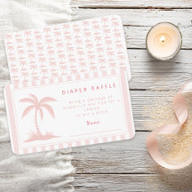 Palm Trees and Pacifiers Baby Shower Diaper Raffle