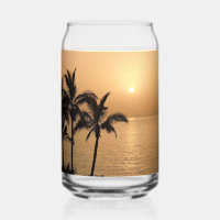 Palm Trees and Romantic Sunset