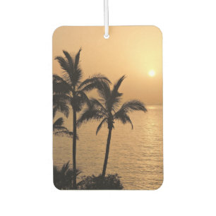 Palm Trees and Romantic Sunset Car Air Freshener