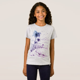 Palm Trees and Sandpiper Beach Life T-Shirt
