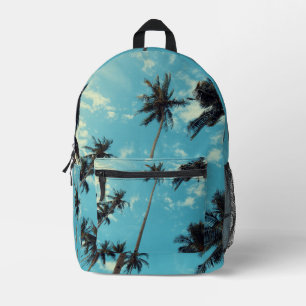 Palm Trees and Sky Printed Backpack