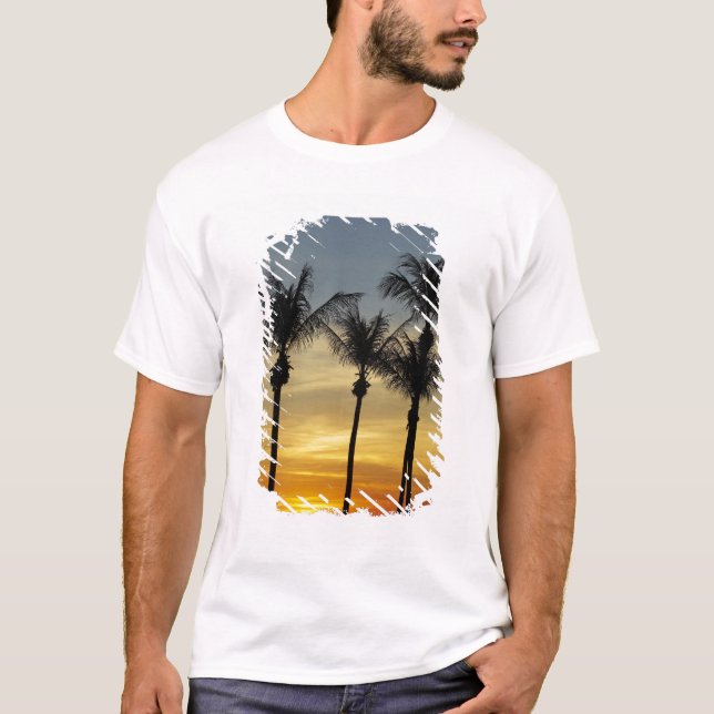 Palm trees and sunset, Mindil Beach T-Shirt (Front)