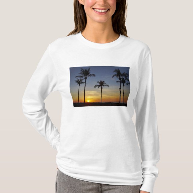 Palm trees and sunset, Mindil Beach T-Shirt (Front)