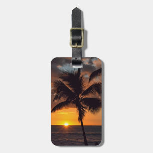 Palm Trees and Sunsets in the Islands Luggage Tag