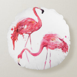 Palm trees at sunset light. Goa. India vintage sty Round Cushion