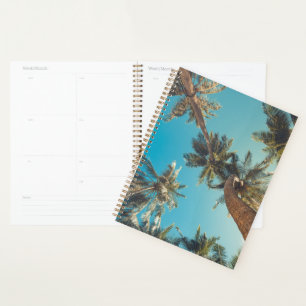 Palm Trees at Tropical Beach Vintage Planner