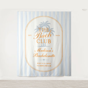 Palm Trees Beach Bach Club Bachelorette Weekend Tapestry