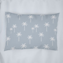Palm Trees Boho Coastal Farmhouse Dusty Blue