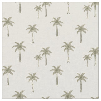 Palm Trees Boho Coastal Tropical Bohemian Summer Fabric