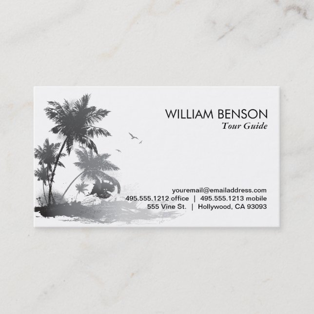 Palm Trees Business Card (Front)