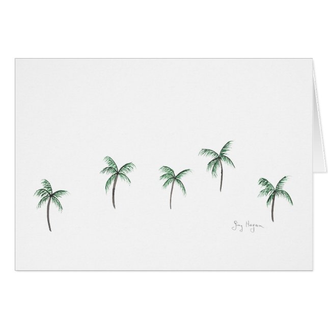Palm Trees Cards (Front Horizontal)