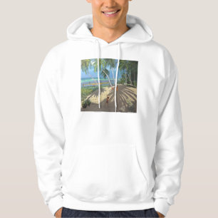 Palm trees Clovelly beach Barbados 2013 Hoodie