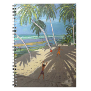 Palm trees Clovelly beach Barbados 2013 Spiral Notebook