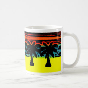 palm trees coffee mug