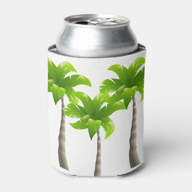 Palm Trees Custom Can Cooler (Can Front)