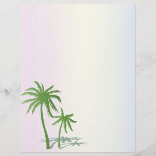 Palm Trees Custom Letterhead