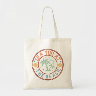 Palm Trees Cute Girly Beach Tote Bag