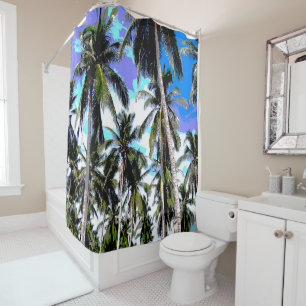 Palm Trees Design Shower Curtain