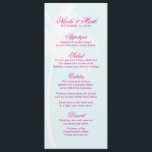 Palm Trees Destination Wedding Menu Cards<br><div class="desc">Palm Trees custom wedding menu cards. Perfect for summer or destination weddings.</div>