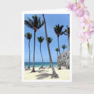 Palm Trees, Dominican Republic, Landscape Card
