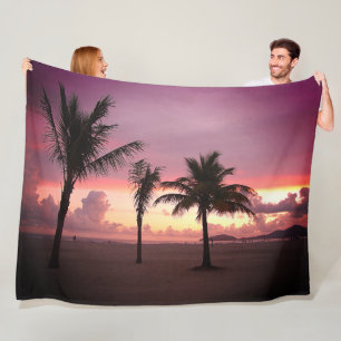 Palm Trees Fleece Blanket