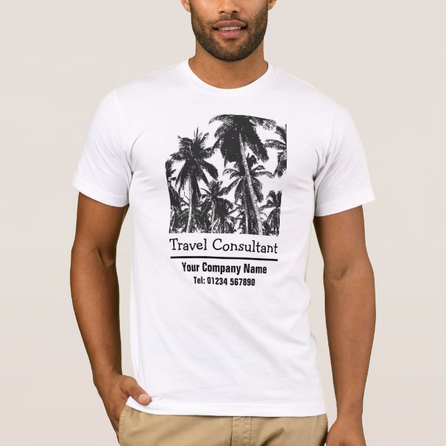 Palm Trees for Travel Consultant or Travel Agent T-Shirt (Front)