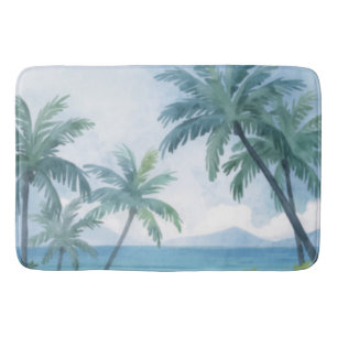 Palm Trees Hawaii Bath Mat
