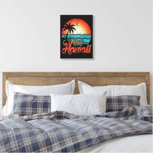 Palm Trees Hawaiian Beach Canvas Print