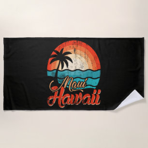 Palm Trees Hawaiian Beach Towel