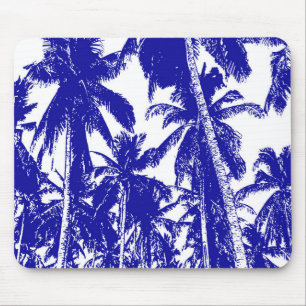 Palm Trees in a Posterised Design Mouse Pad