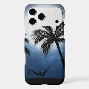 Palm trees in the moonlight