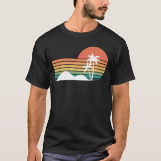Palm trees in the sunset Cool Beach design T-Shirt