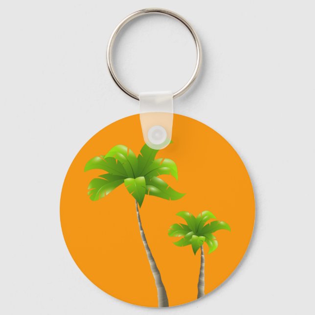 Palm Trees Key Chain (Front)
