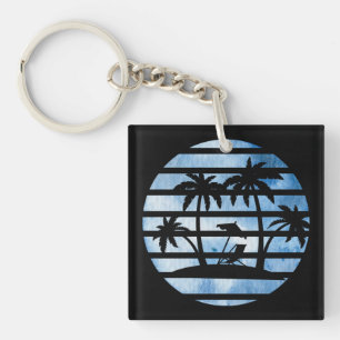 PALM TREES KEY RING