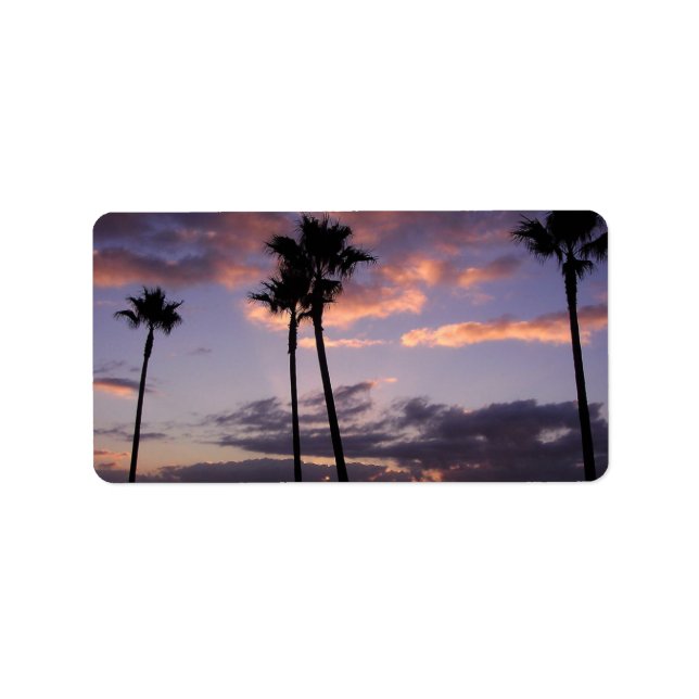 Palm Trees Label (Front)