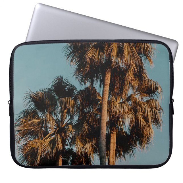 Palm trees laptop sleeve (Front)