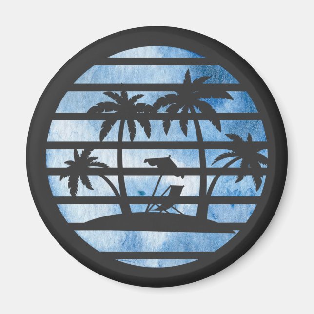 PALM TREES MAGNET (Front)